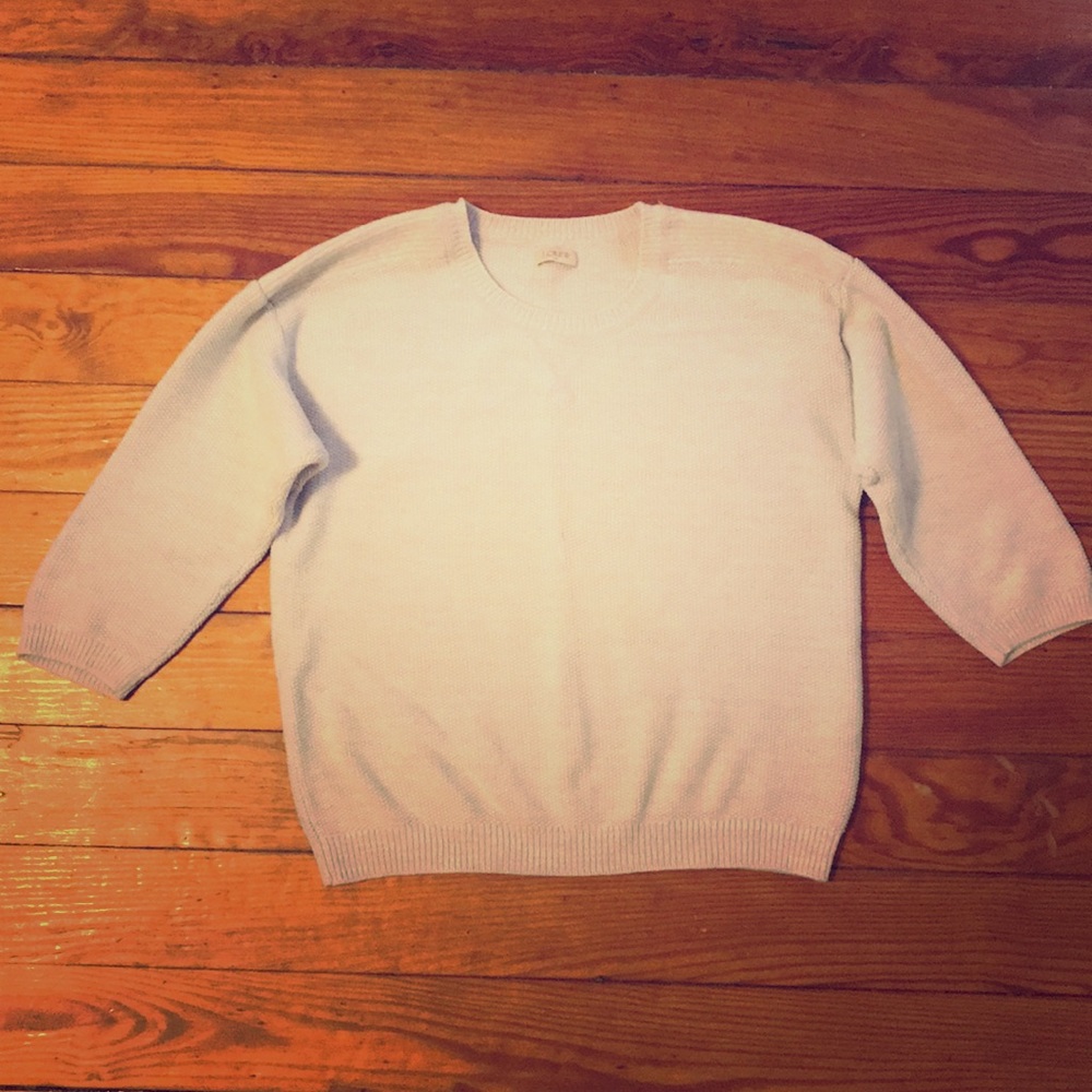3/4 Sleeve J Crew Light Blue Sweater (small)